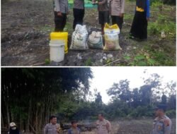 Penyerahan bantuan Program Swasembada Oleh Kapolsek Iptu Sugianto Kepada Gapokta