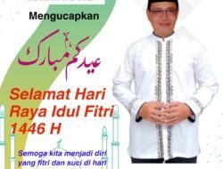 M. Agus Salim PLT Direktur Perumda Tirta Pinang Ucapkan Selamat Hari Raya Idul Fitri 1446 H