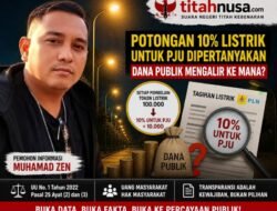 Potongan 10 Persen Listrik Untuk PJU Di Pertanyakan,?? Dana Publik Mengalir Ke Mana,??